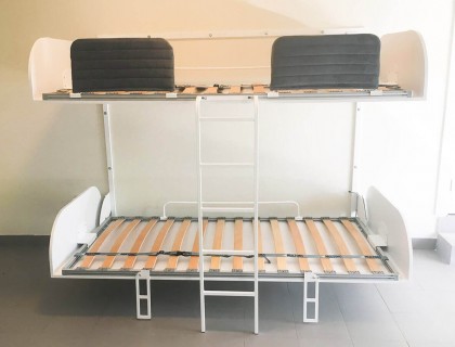 Simple Bunk Twin Murphy Wall Bed