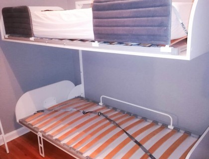 Simple Bunk Twin Murphy Wall Bed